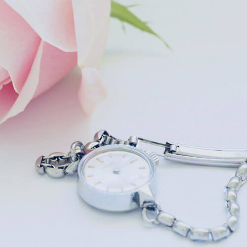 Bridal watch & flower