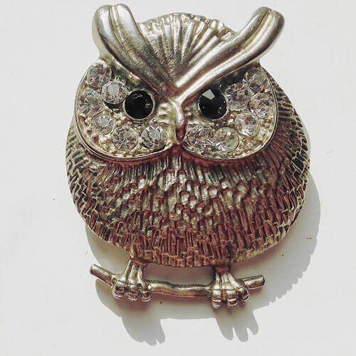 Owl brooche