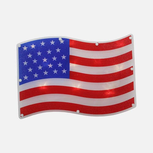 American flag decoration