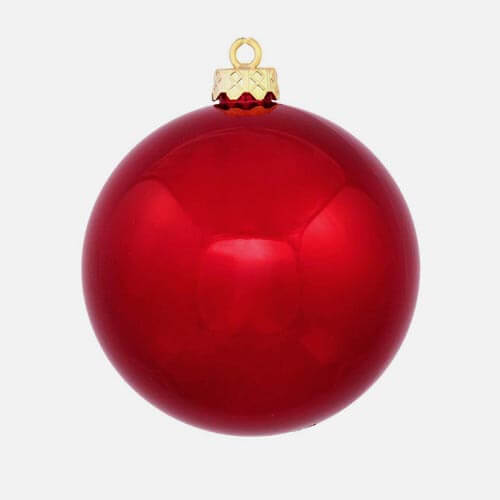 Red Christmas ball ornament
