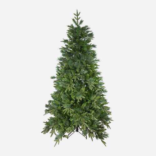 Unlit artificial Christmas tree