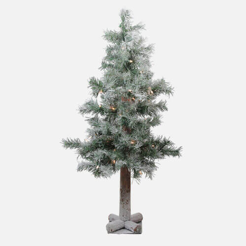 Artificial alpine Christmas tree