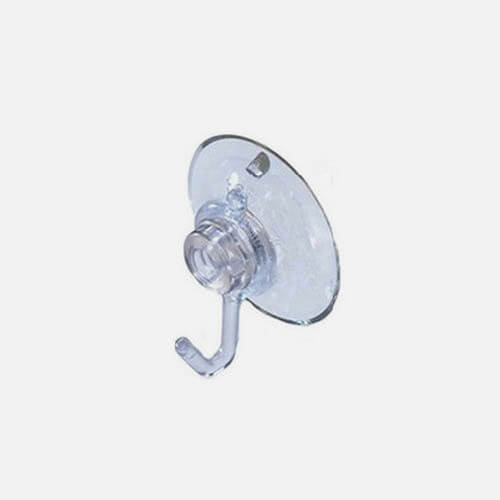 Light suction cup hook
