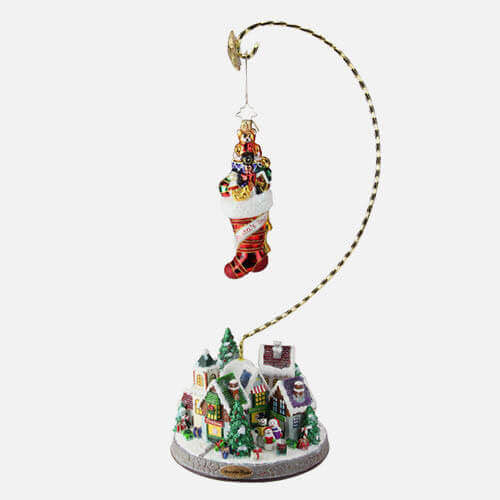 Christmas village ornament display stand