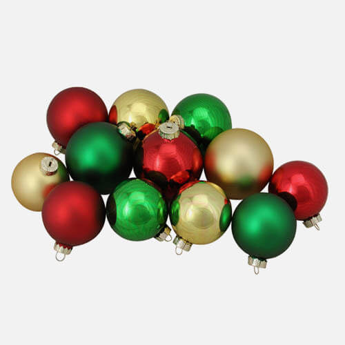 Christmas glass ball ornaments