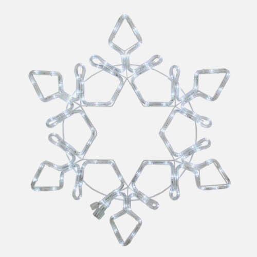 Lighted snowflake decoration