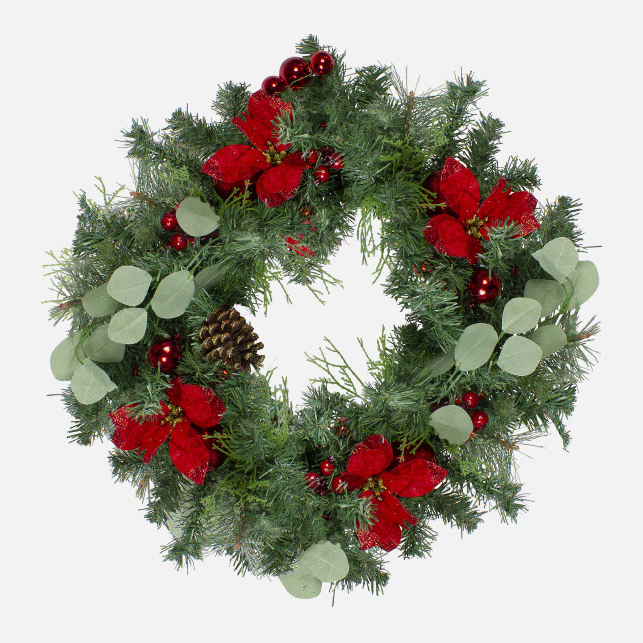 Pre-decorated artificial wreath