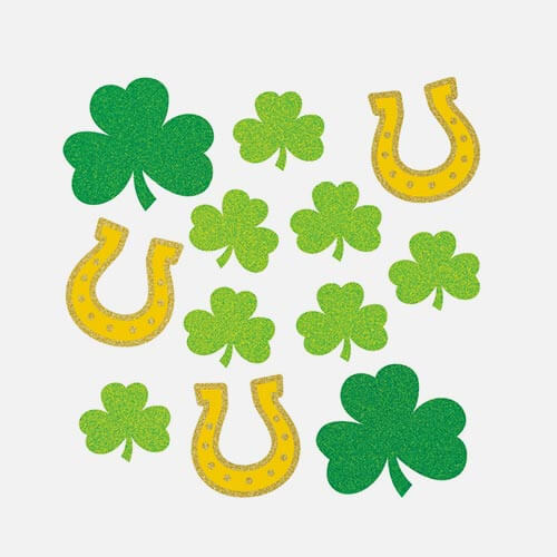 Party Decorations 30 inches Sparkle Clovers Shamrocks Happy St Patrick's Day Xmas Large Tree Mat Christmas Tree Skirt
