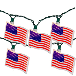 patriotic flag string lights