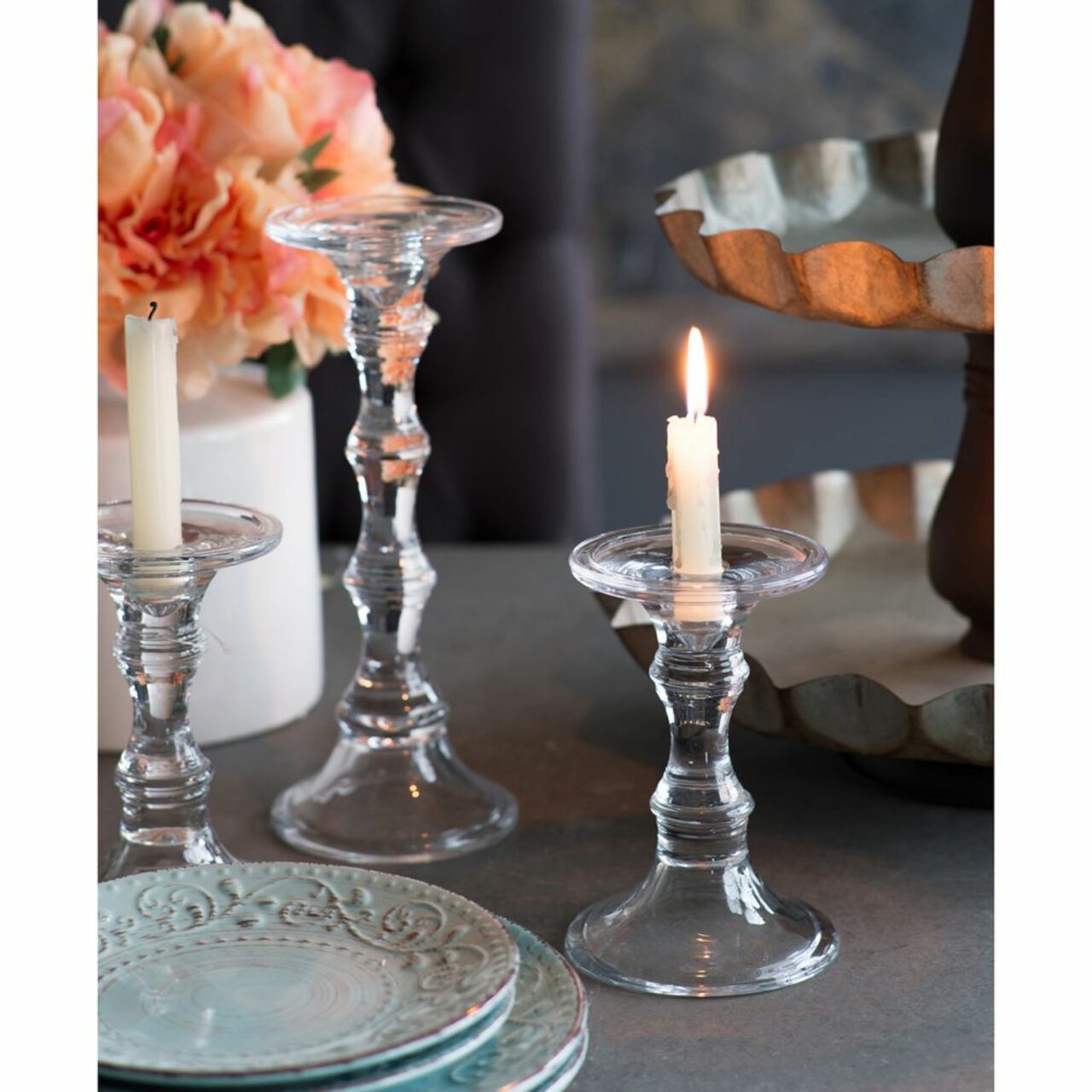 Elegant Standing Christmas Candle Holders